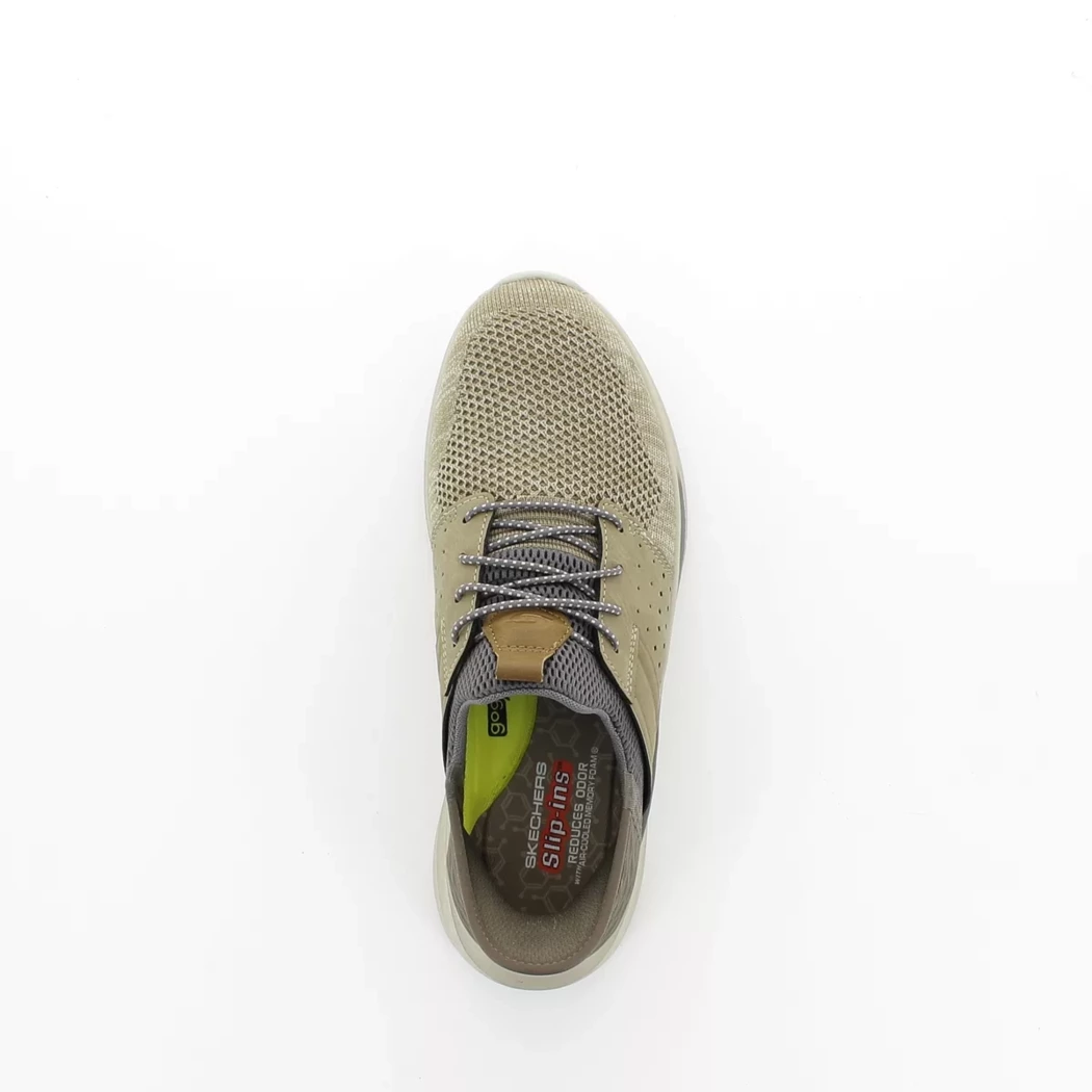 Image (6) de la chaussures Skechers - Baskets Taupe en Textile
