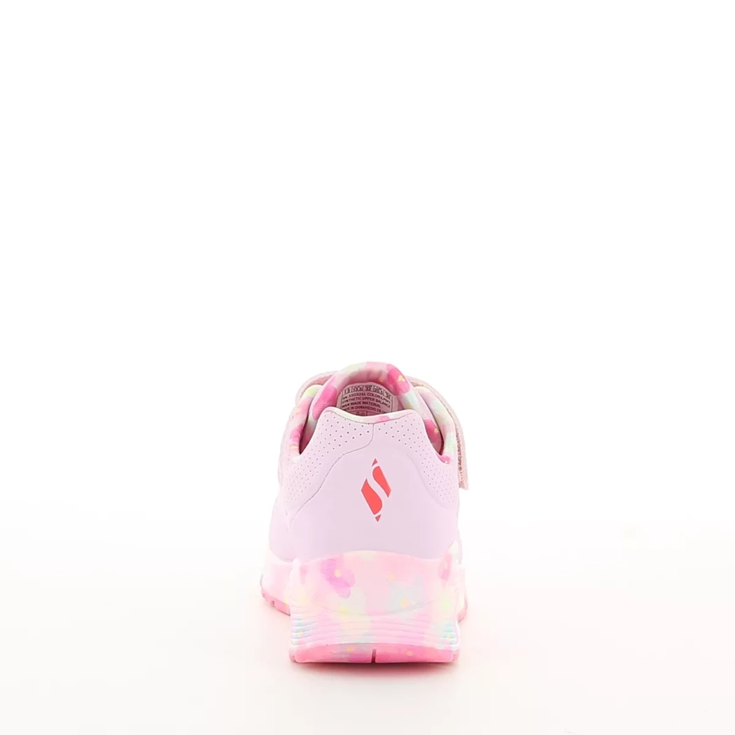 Image (3) de la chaussures Skechers - Baskets Rose en Cuir synthétique