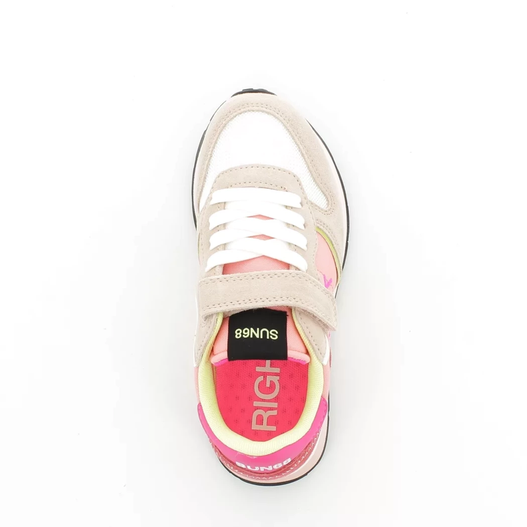 Image (6) de la chaussures Sun68 - Baskets Rose en Textile