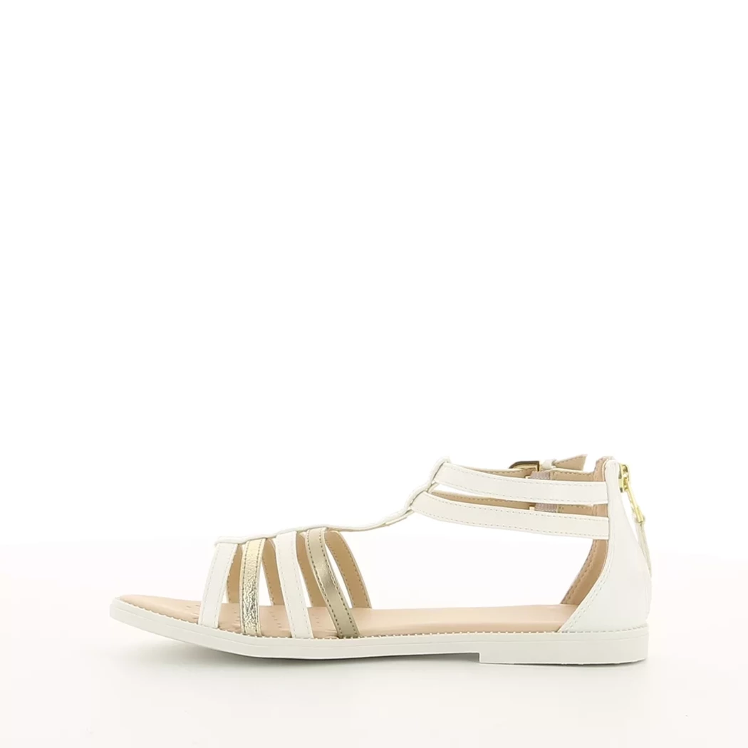 Image (4) de la chaussures Geox - Sandales et Nu-Pieds Blanc en Cuir synthétique
