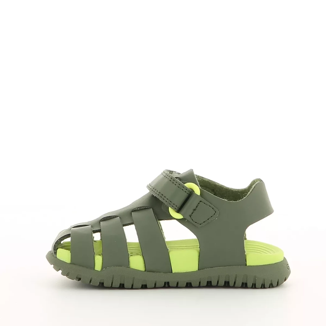 Image (4) de la chaussures Geox - Sandales et Nu-Pieds Vert en Cuir synthétique