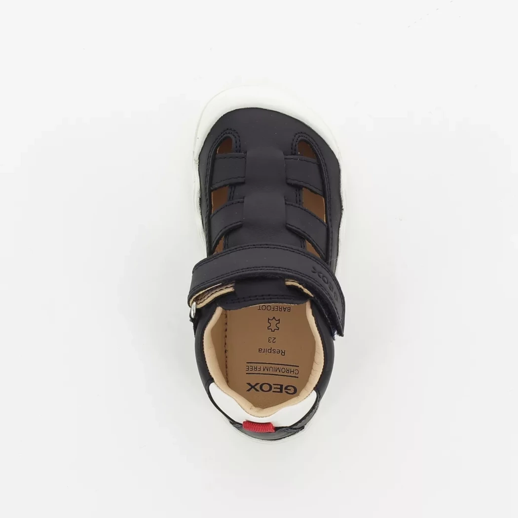 Image (6) de la chaussures Geox - Bottines ouvertes Bleu en Cuir