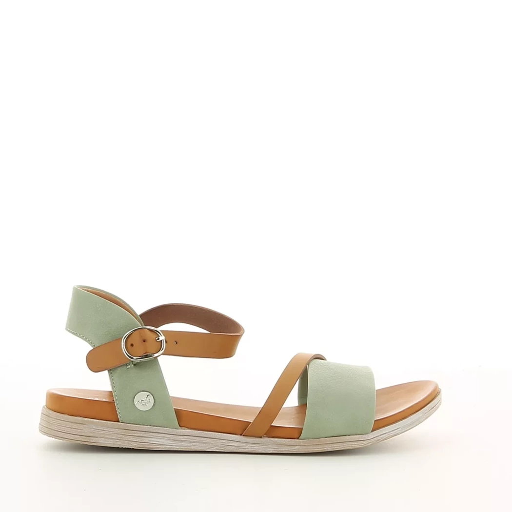 Image (2) de la chaussures Mustang - Sandales et Nu-Pieds Vert en Cuir synthétique