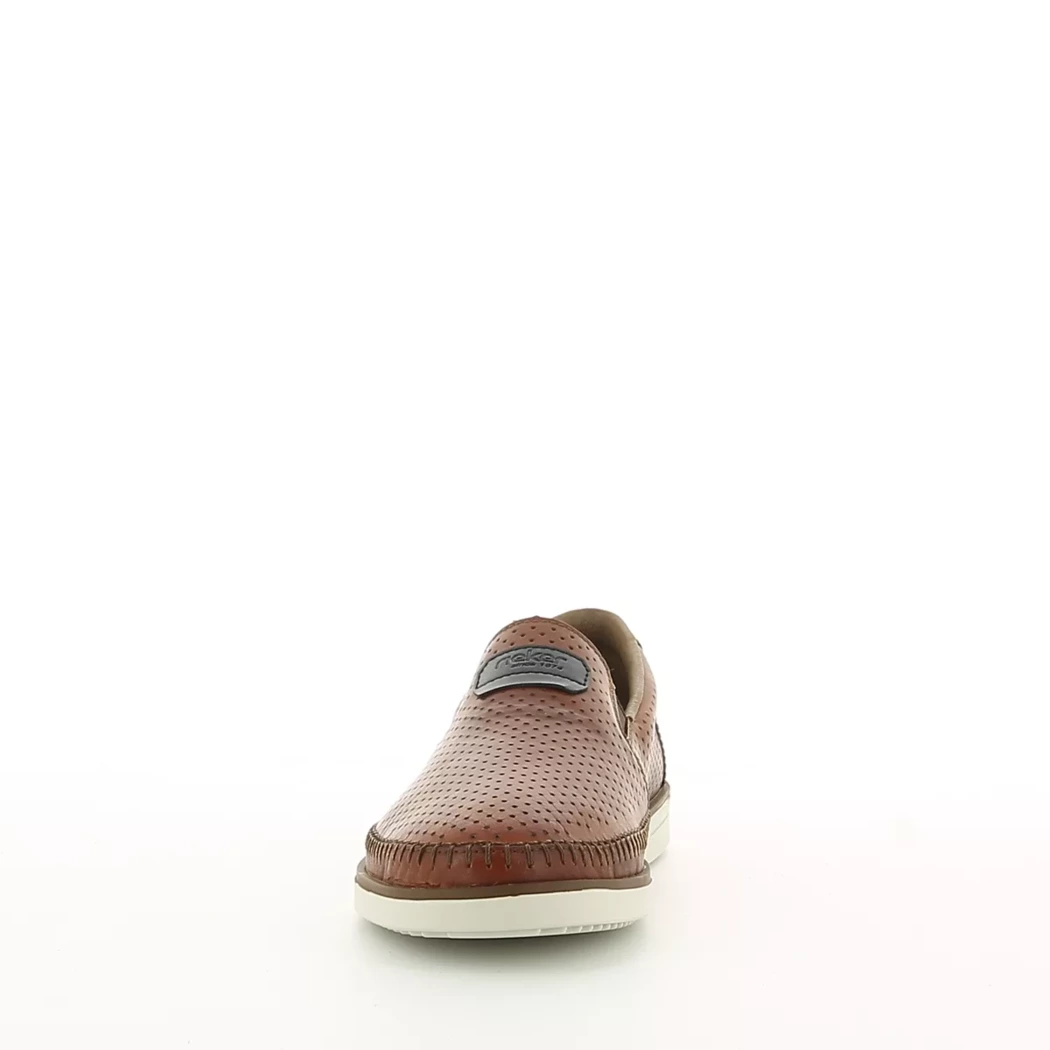 Image (5) de la chaussures Rieker - Mocassins Cuir naturel / Cognac en Cuir