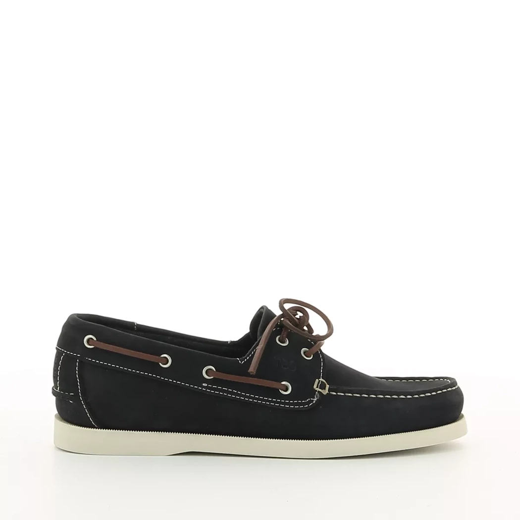 Image (2) de la chaussures Tbs - Chaussures bateau Bleu en Cuir nubuck