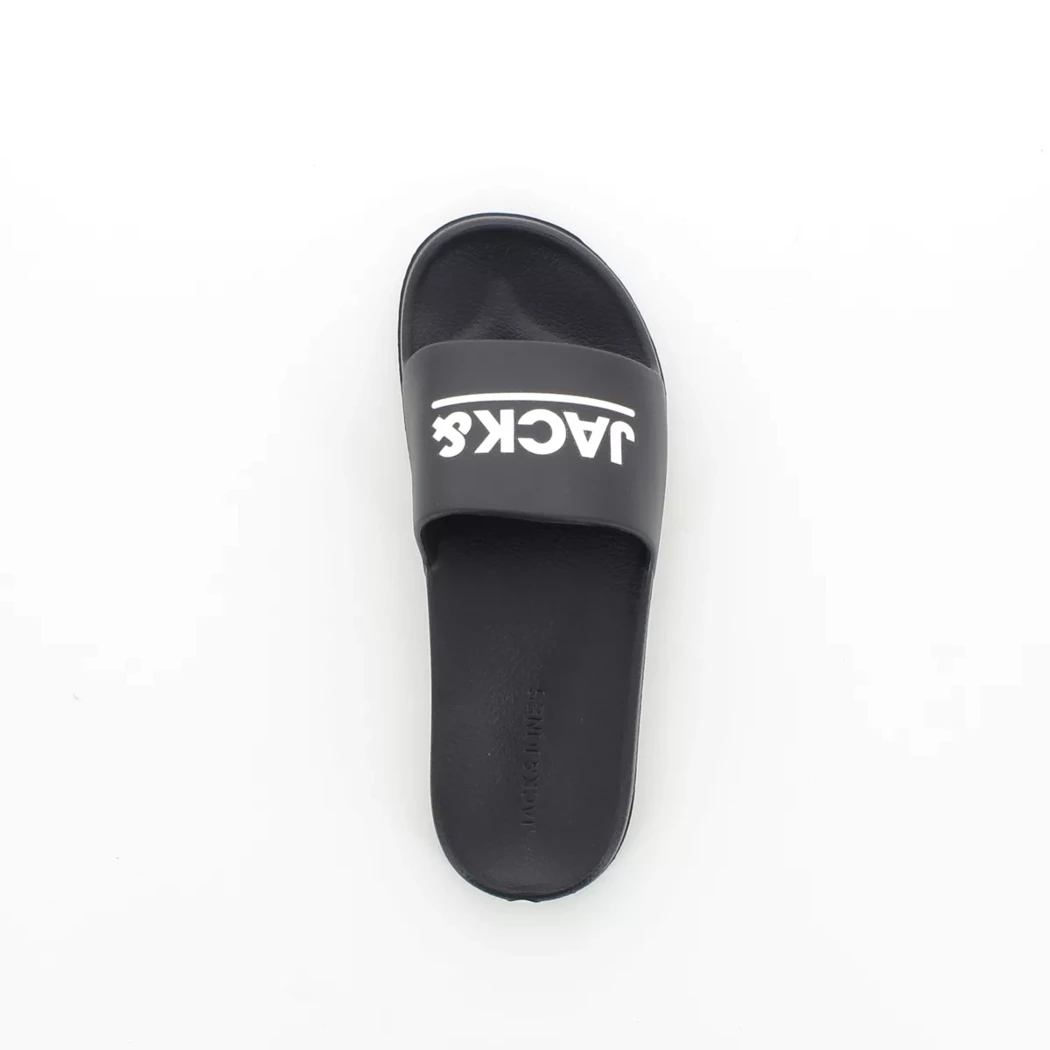 Image (6) de la chaussures Jack & Jones - Tongs et Plage Noir en Caoutchouc