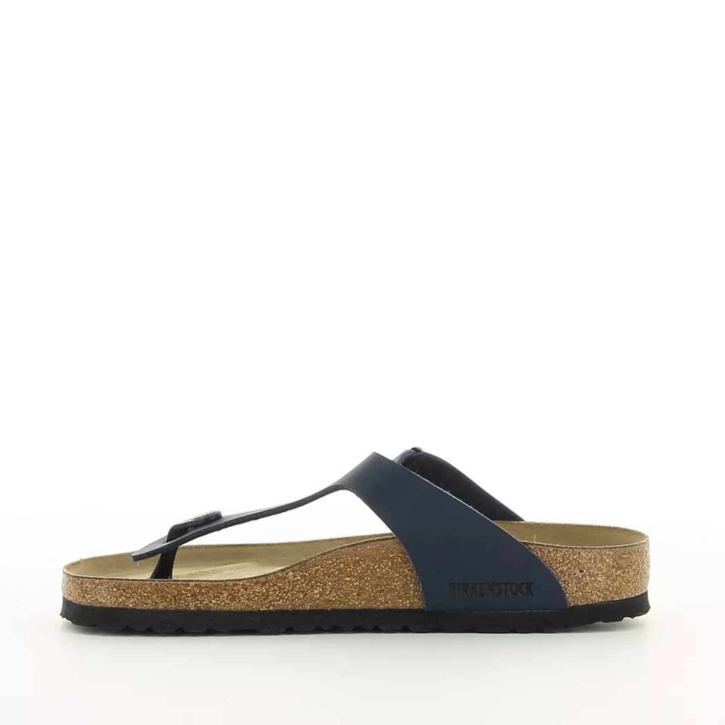 Image (4) de la chaussures Birkenstock - Mules et Sabots Bleu en Cuir synthétique