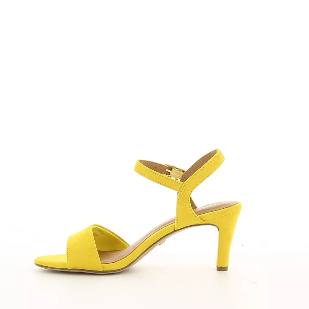 Image (4) de la chaussures Tamaris - Sandales et Nu-Pieds Jaune en Cuir synthétique
