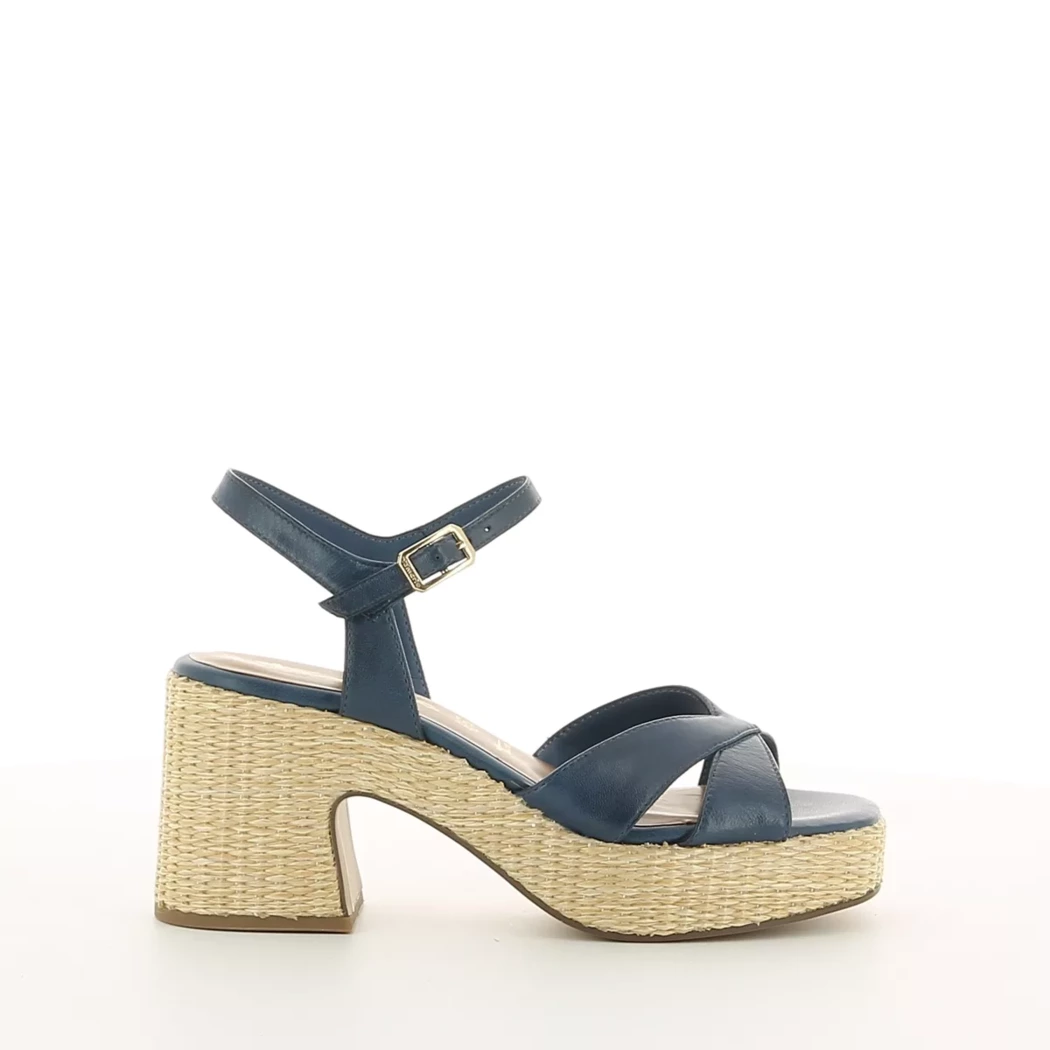 Image (2) de la chaussures Tamaris - Sandales et Nu-Pieds Bleu en Cuir