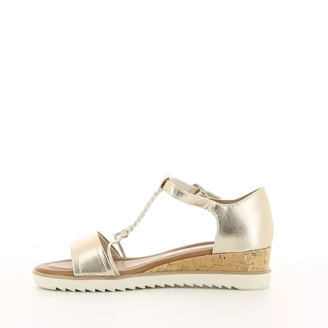 Image (4) de la chaussures Tamaris - Sandales et Nu-Pieds Or / Bronze / Platine en Cuir synthétique