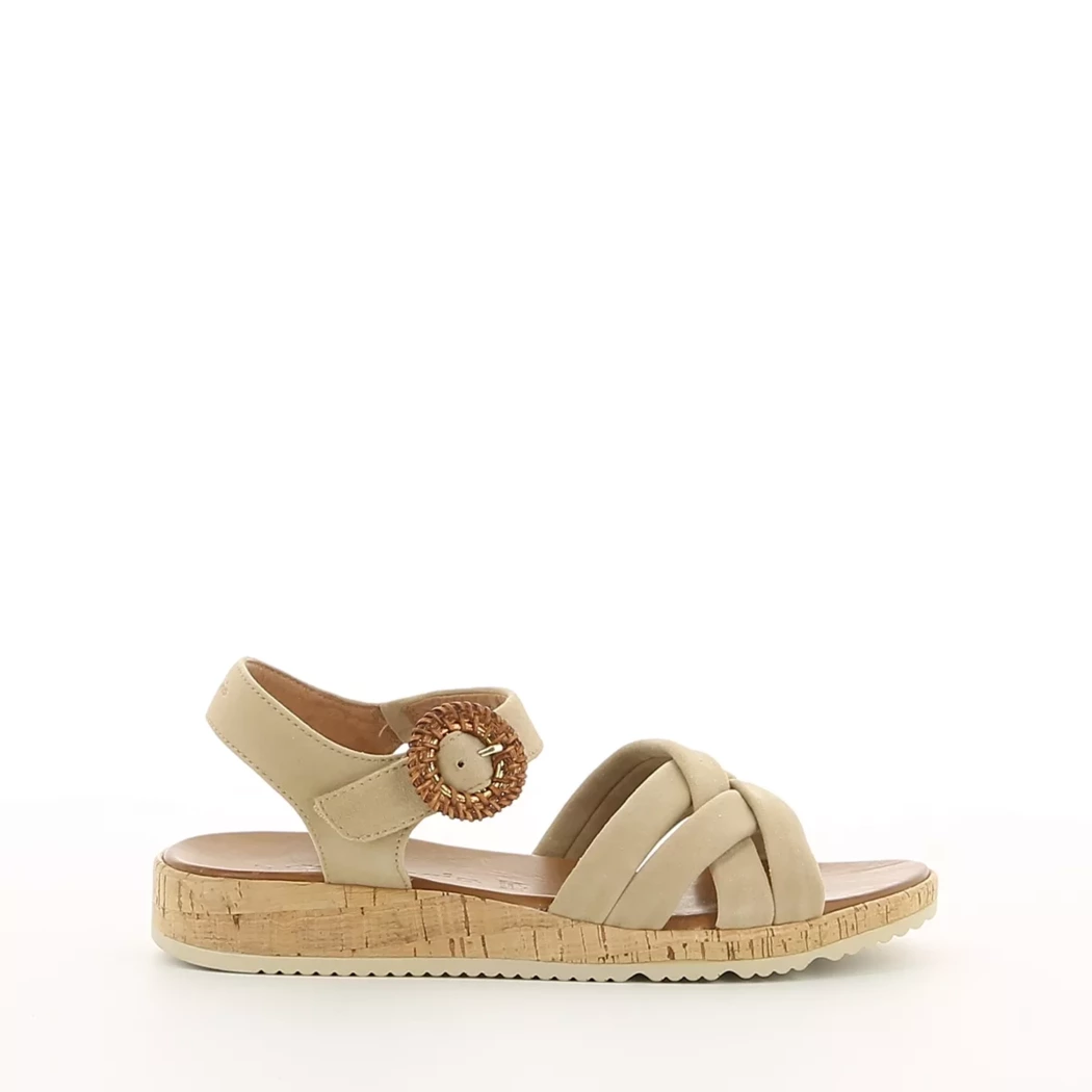 Image (2) de la chaussures Tamaris - Sandales et Nu-Pieds Taupe en Cuir nubuck