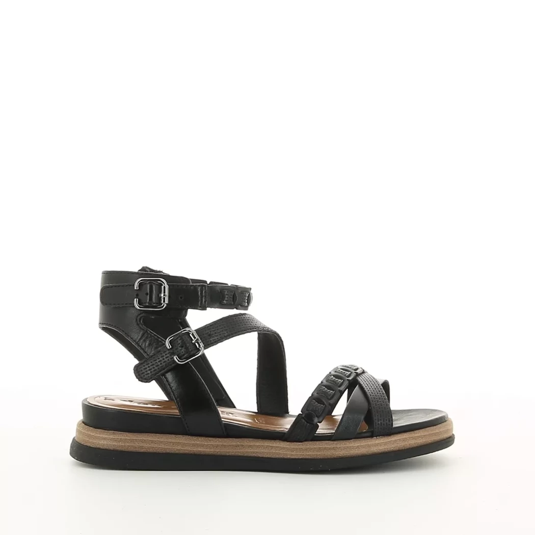 Image (2) de la chaussures Tamaris - Sandales et Nu-Pieds Noir en Cuir