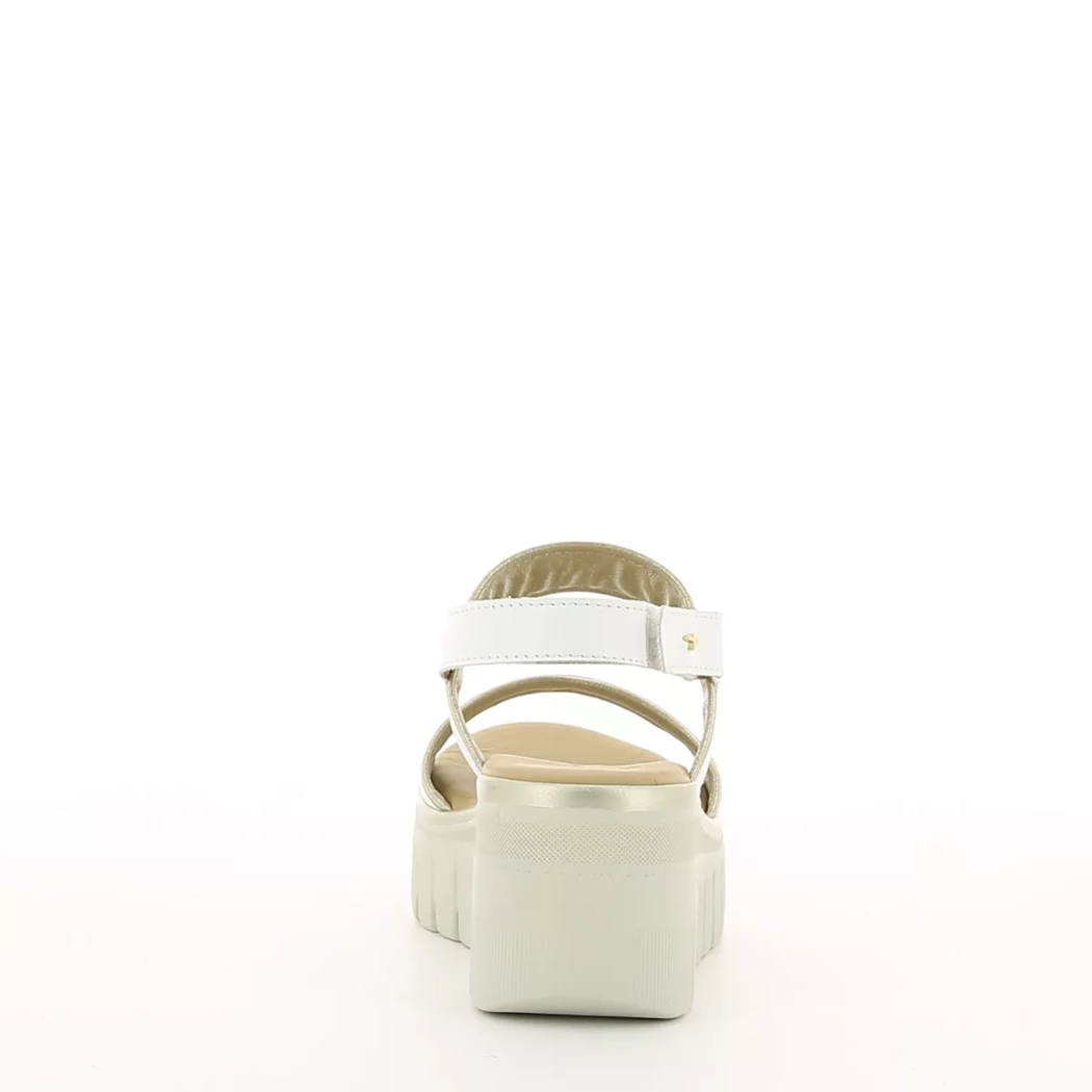 Image (3) de la chaussures Tamaris - Sandales et Nu-Pieds Blanc en Cuir
