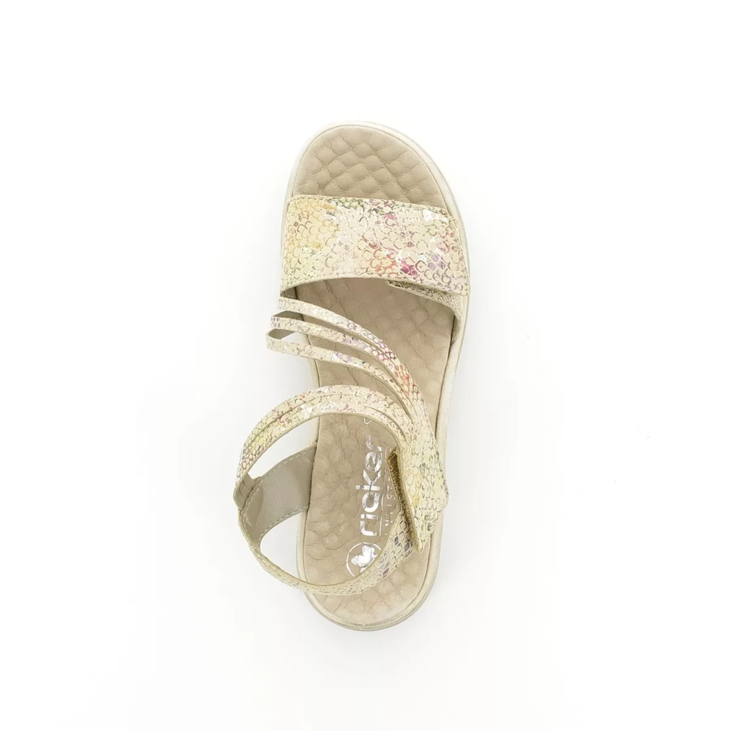 Image (6) de la chaussures Rieker - Sandales et Nu-Pieds Beige en Cuir nubuck