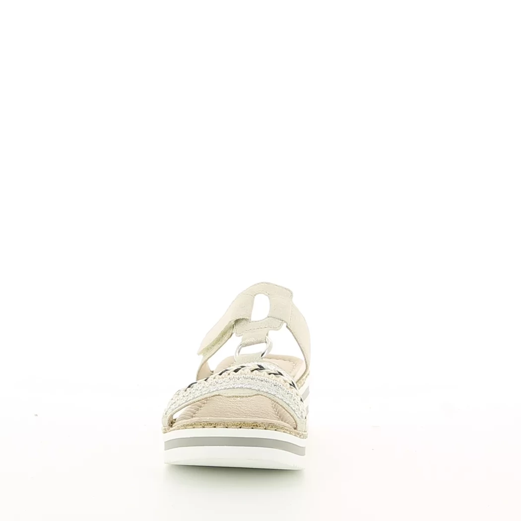 Image (5) de la chaussures Rieker - Mules et Sabots Beige en Cuir synthétique