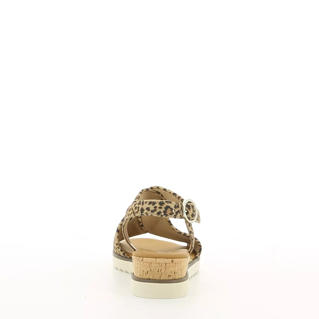 Image (3) de la chaussures Gabor - Sandales et Nu-Pieds Marron en Cuir nubuck