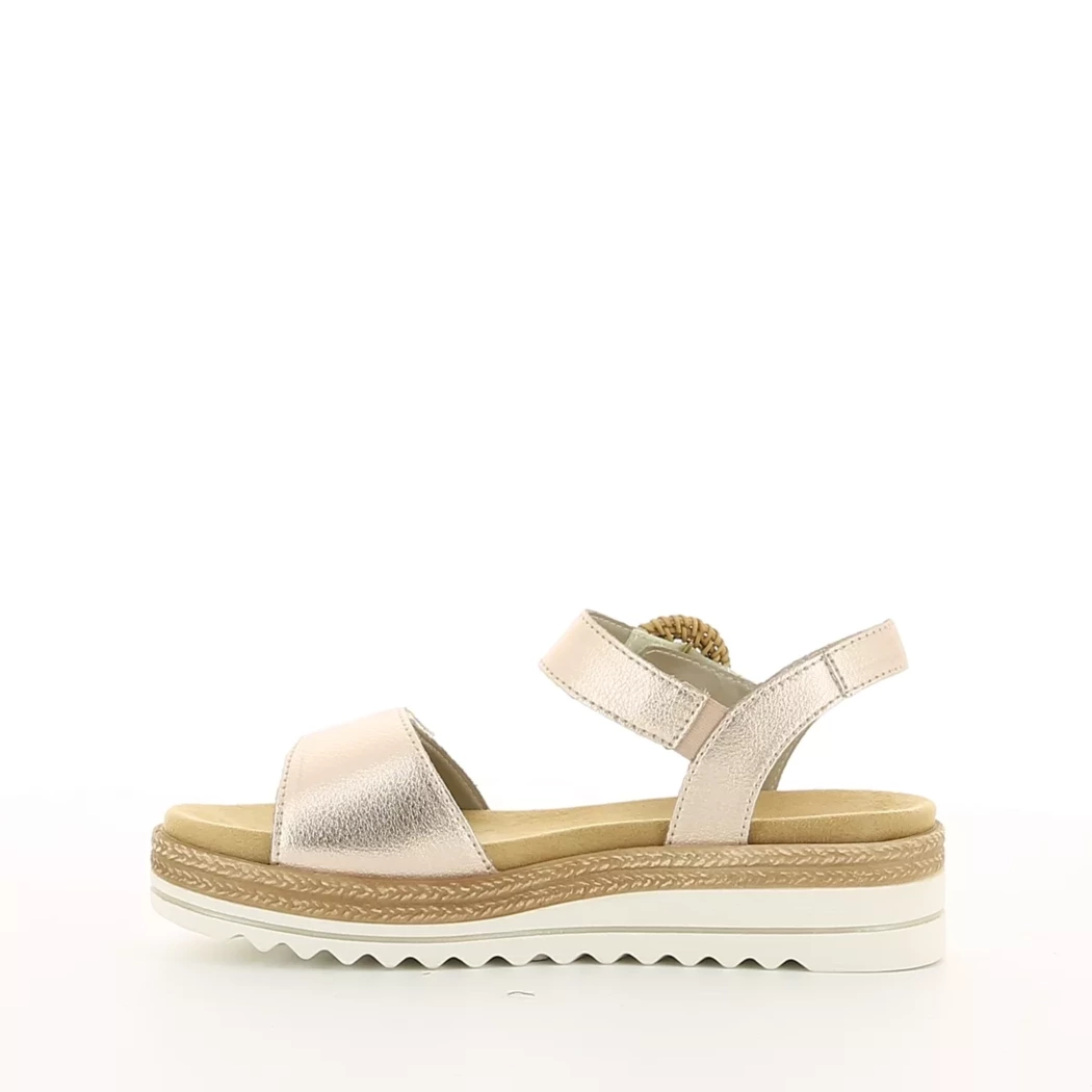 Image (4) de la chaussures Remonte - Sandales et Nu-Pieds Rose en Cuir