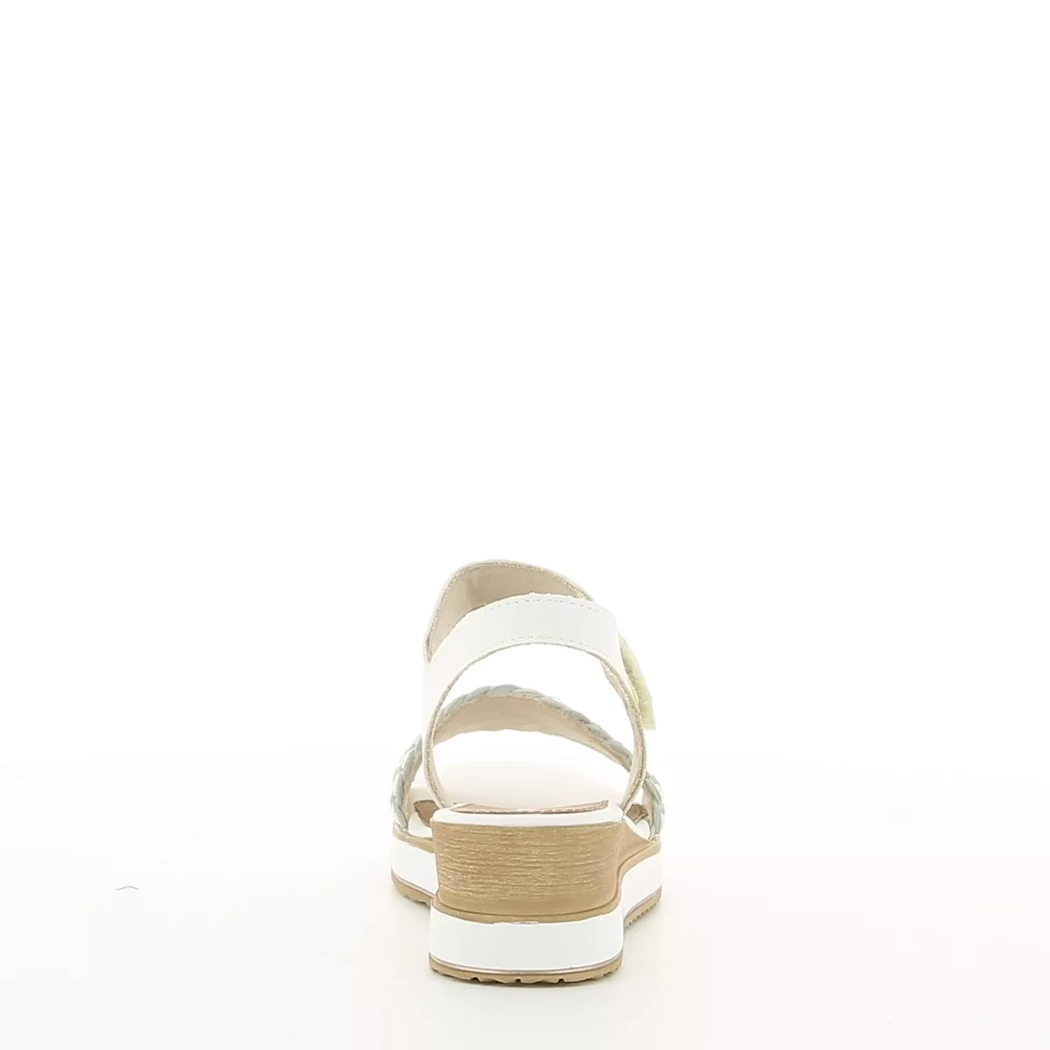 Image (3) de la chaussures Remonte - Sandales et Nu-Pieds Blanc en Cuir synthétique