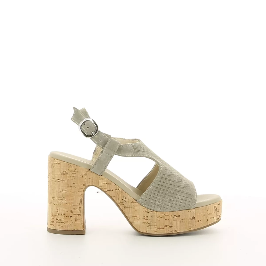 Image (2) de la chaussures Nero Giardini - Sandales et Nu-Pieds Taupe en Cuir nubuck