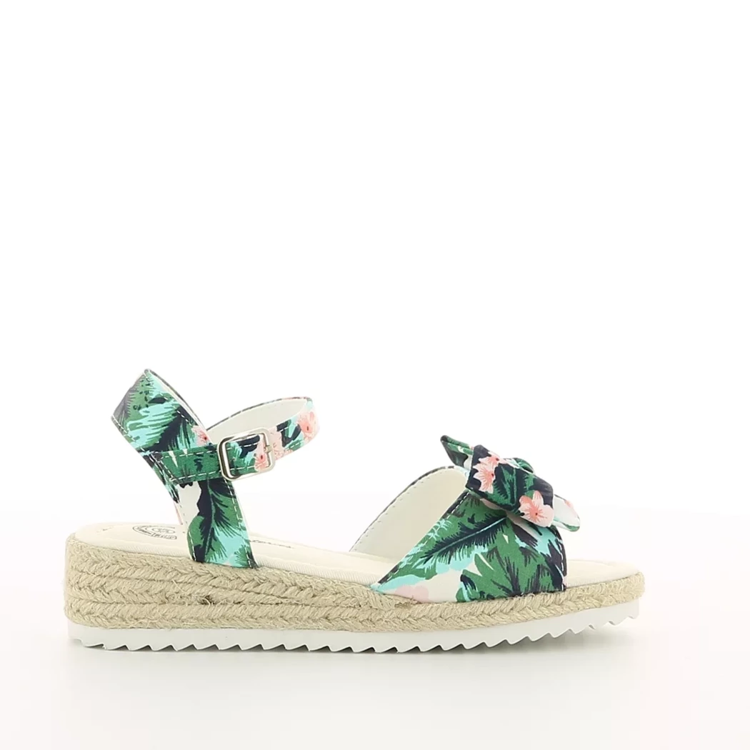 Image (2) de la chaussures Pretty Stories - Sandales et Nu-Pieds Vert en Textile