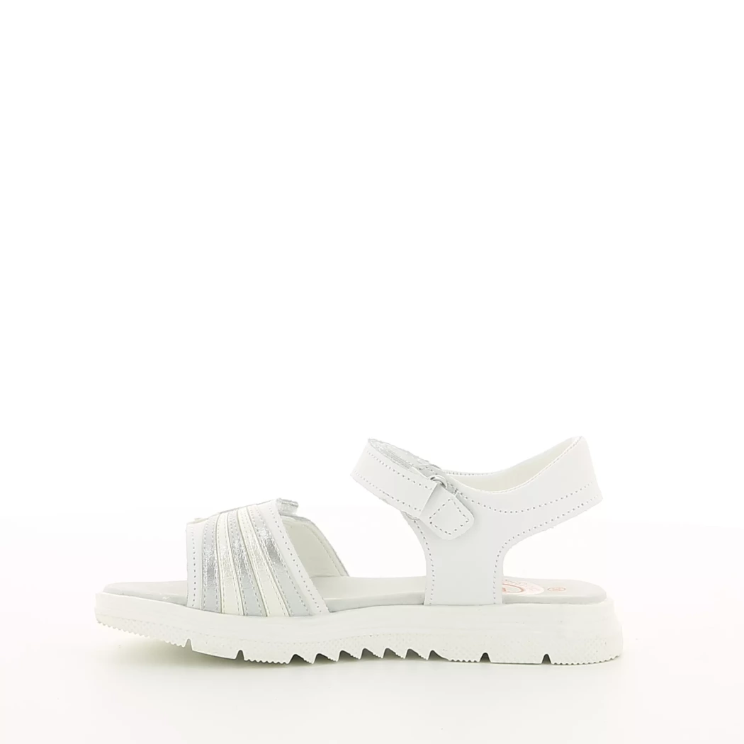 Image (4) de la chaussures Crecendo - Sandales et Nu-Pieds Blanc en Cuir synthétique