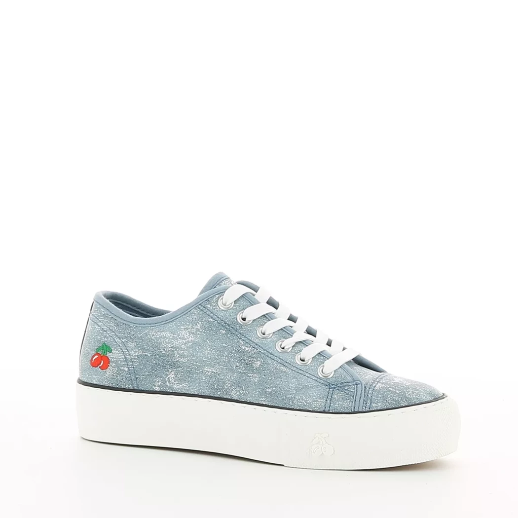 Image (1) de la chaussures Le Temps Des Cerises - Baskets Bleu en Textile