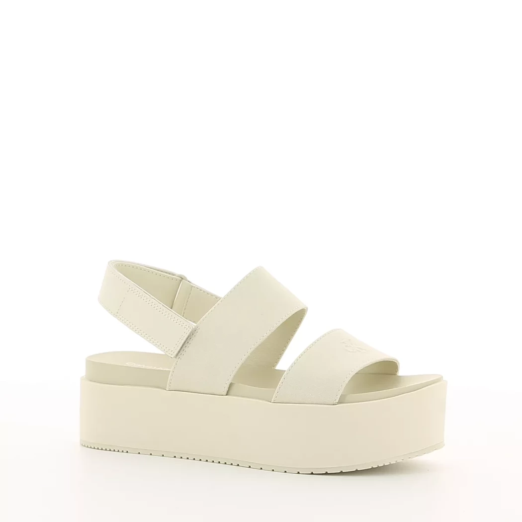 Image (1) de la chaussures Calvin Klein - Sandales et Nu-Pieds Beige en Textile