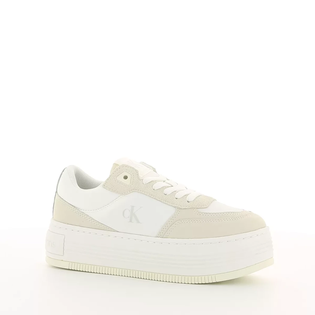 Image (1) de la chaussures Calvin Klein - Baskets Blanc en Cuir nubuck