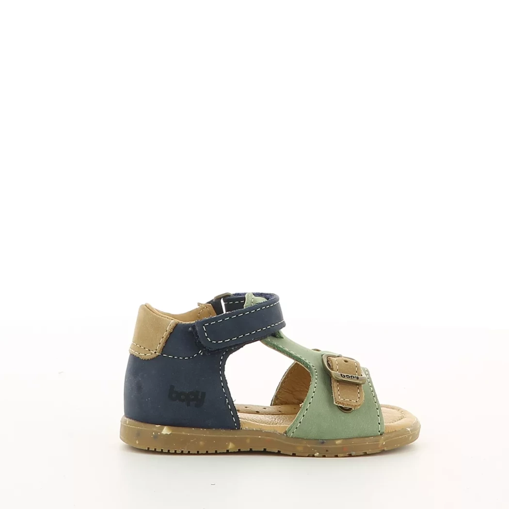 Image (2) de la chaussures Bopy - Sandales et Nu-Pieds Vert en Cuir nubuck