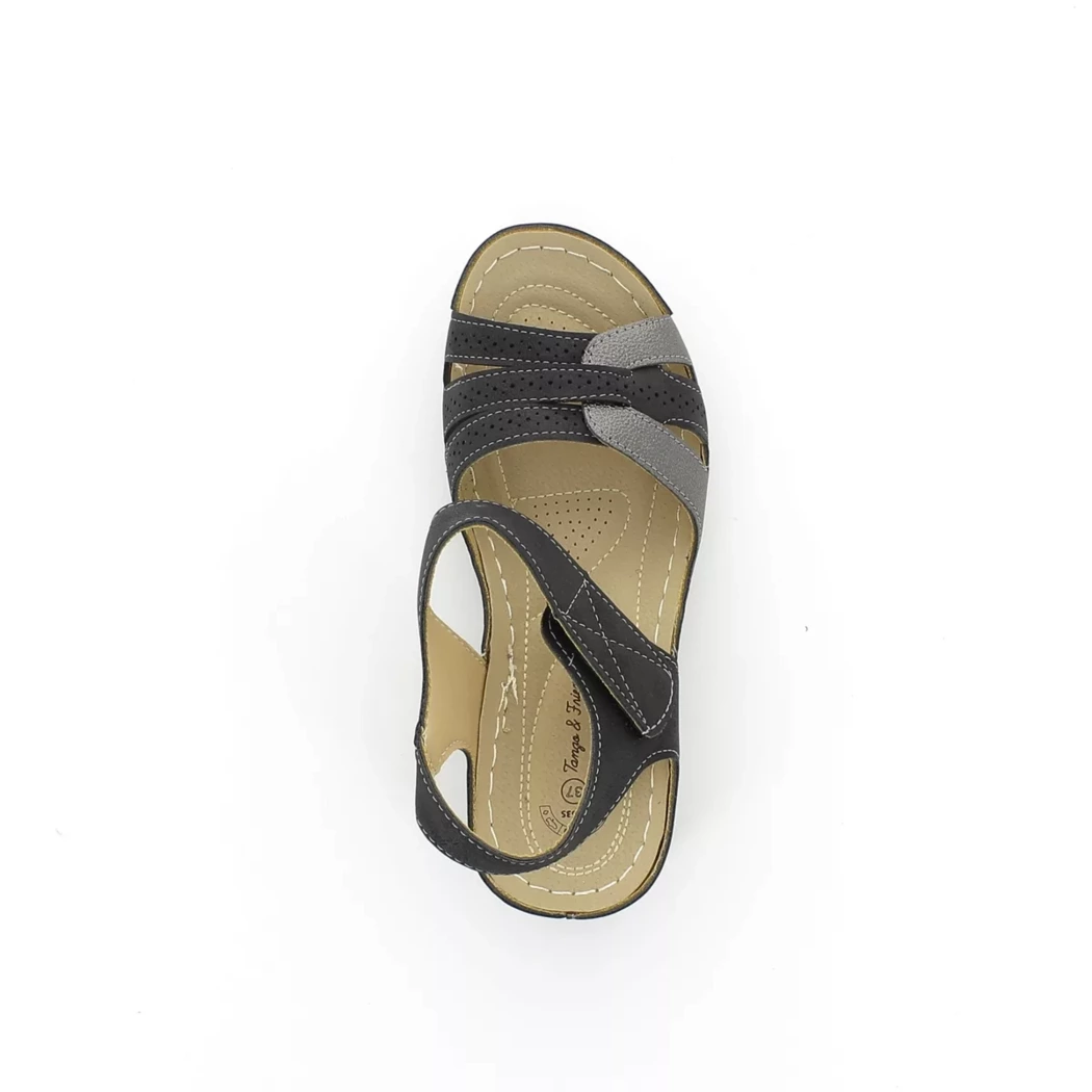 Image (6) de la chaussures Tango and Friends - Sandales et Nu-Pieds Noir en Cuir synthétique