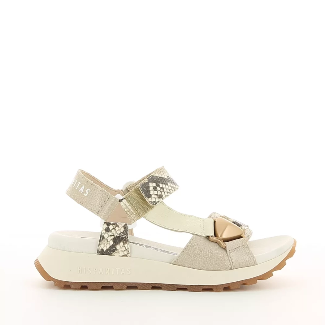 Image (2) de la chaussures Hispanitas - Sandales et Nu-Pieds Beige en Cuir