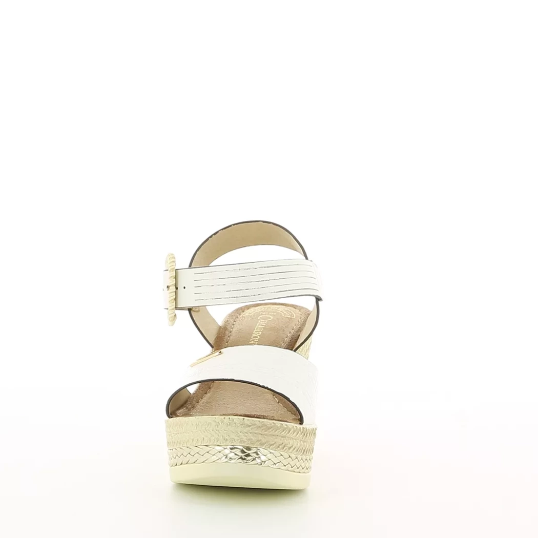 Image (5) de la chaussures Cimarron - Sandales et Nu-Pieds Blanc en Cuir synthétique