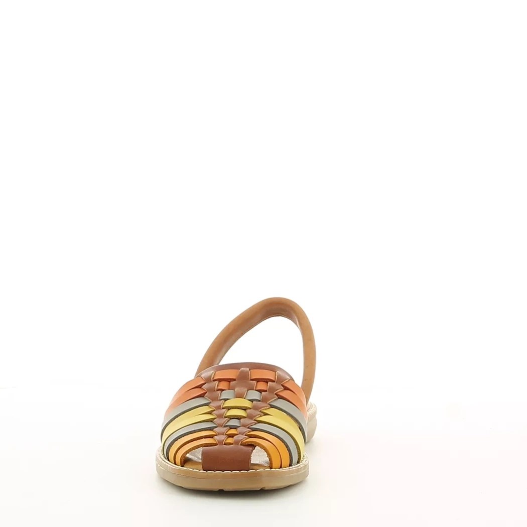 Image (5) de la chaussures Lola Almagro - Sandales et Nu-Pieds Cuir naturel / Cognac en Cuir