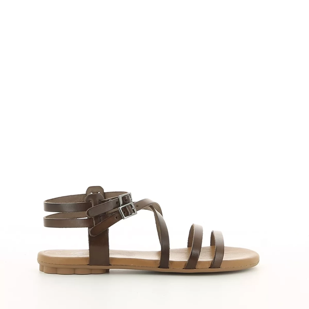 Image (2) de la chaussures Soleil - Sandales et Nu-Pieds Marron en Cuir