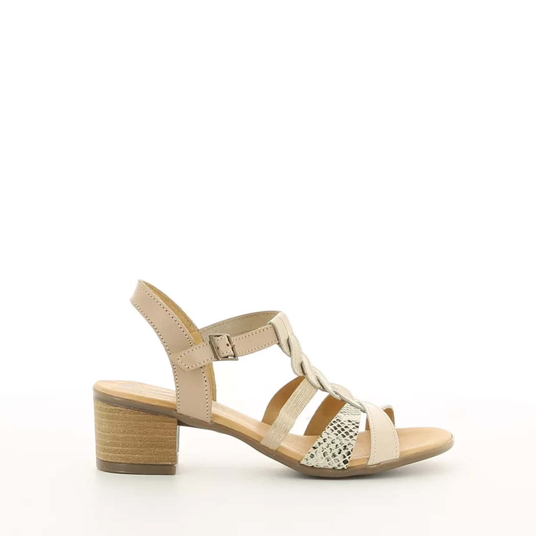 Image (2) de la chaussures Diabolo Studio - Sandales et Nu-Pieds Beige en Cuir