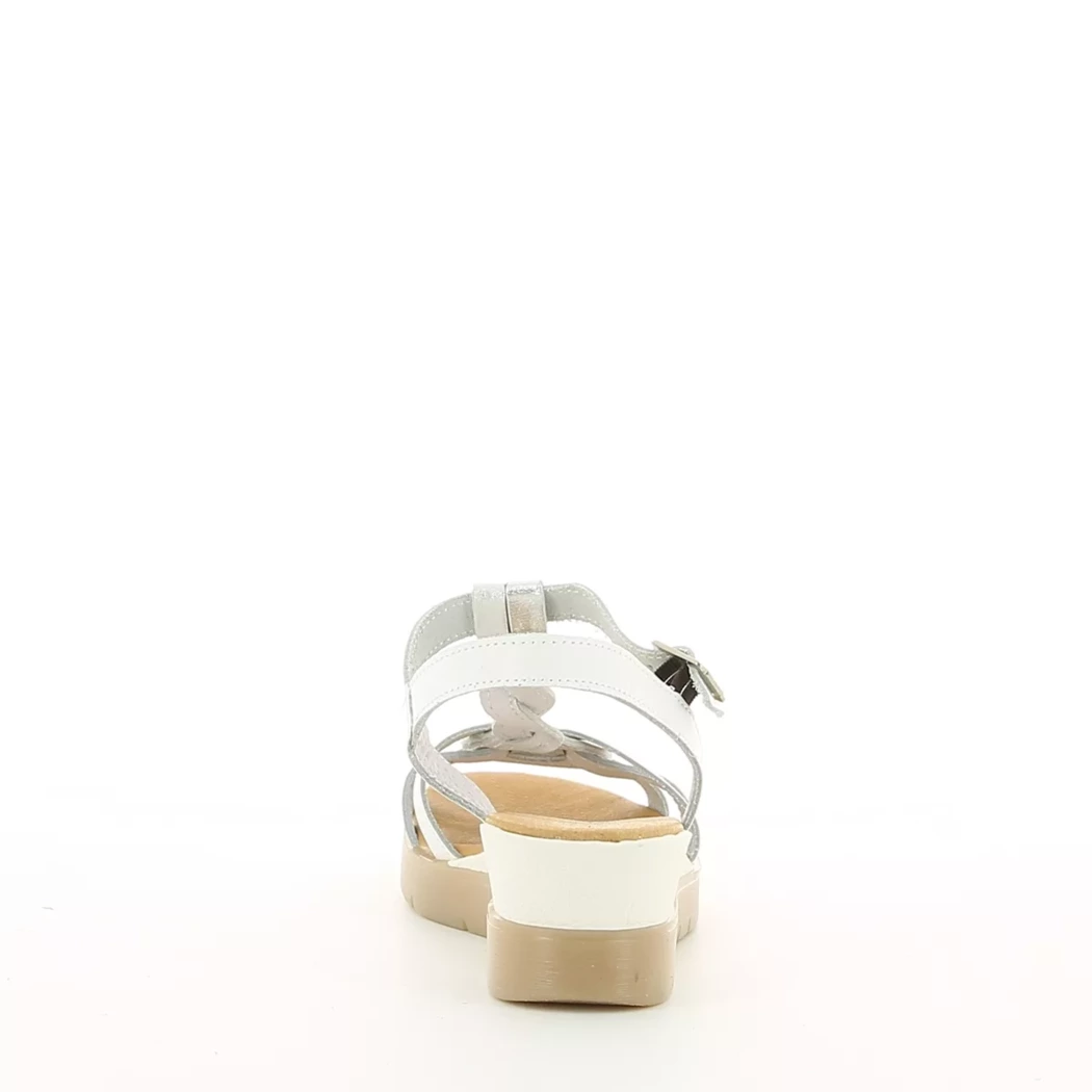 Image (3) de la chaussures Desir de Fuite - Sandales et Nu-Pieds Blanc en Cuir