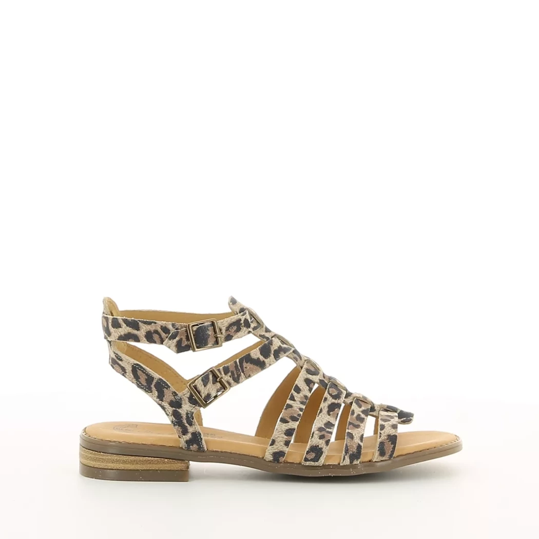 Image (2) de la chaussures Miss Boho - Sandales et Nu-Pieds Marron en Cuir