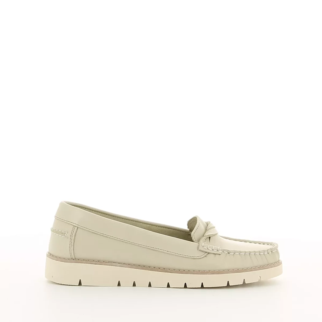 Image (2) de la chaussures Desir De Fuite - Mocassins Beige en Cuir
