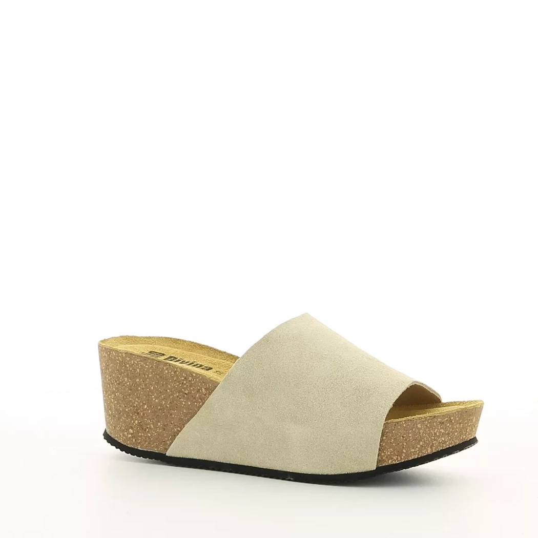 Image (1) de la chaussures Bio Divina - Mules et Sabots Beige en Cuir nubuck