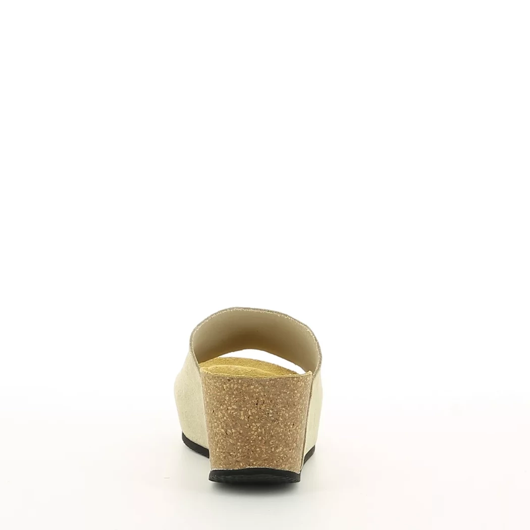 Image (3) de la chaussures Bio Divina - Mules et Sabots Beige en Cuir nubuck