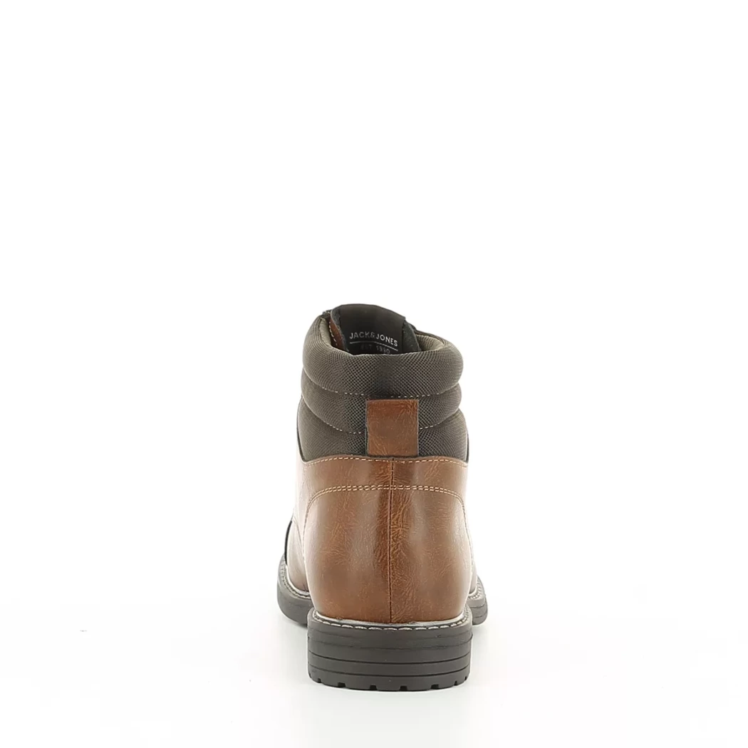 Image (3) de la chaussures Jack & Jones - Bottines Marron en Cuir synthétique