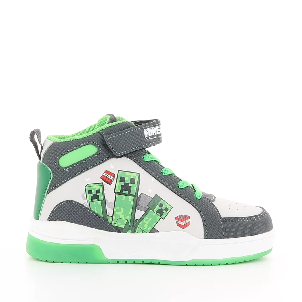 Image (2) de la chaussures Minecraft - Baskets Gris en Cuir synthétique