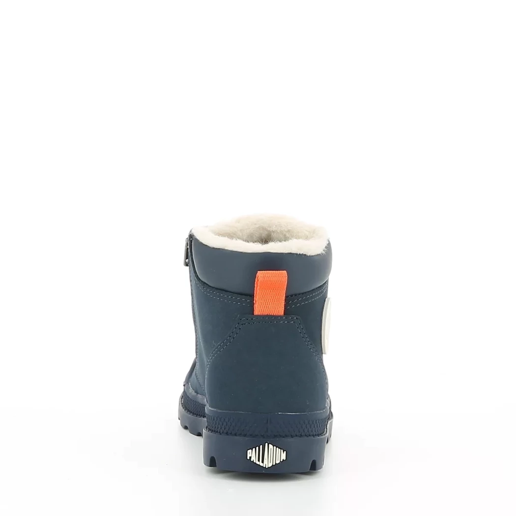Image (3) de la chaussures Palladium - Bottines Bleu en Cuir nubuck