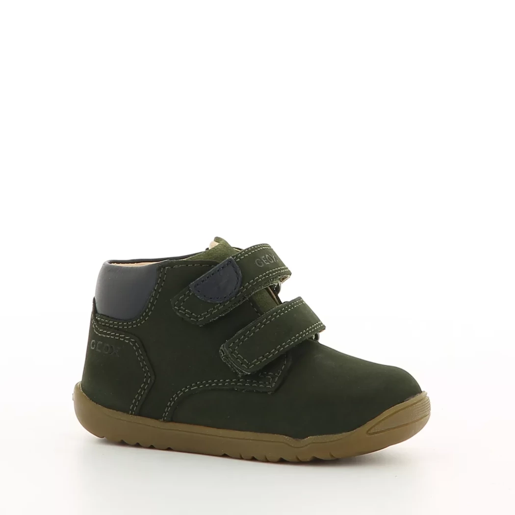 Image (1) de la chaussures Geox - Bottines Vert en Cuir nubuck