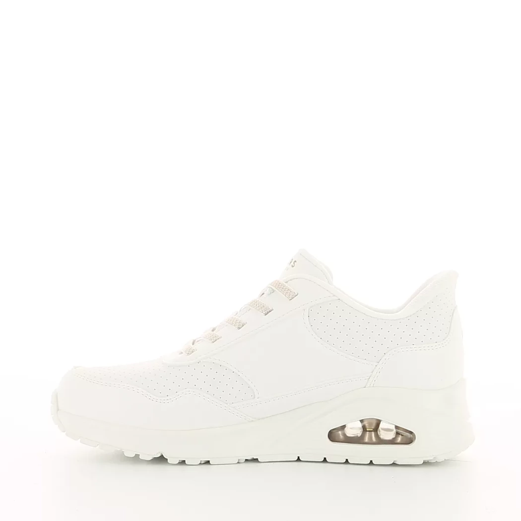 Image (4) de la chaussures Skechers - Baskets Blanc en Cuir synthétique