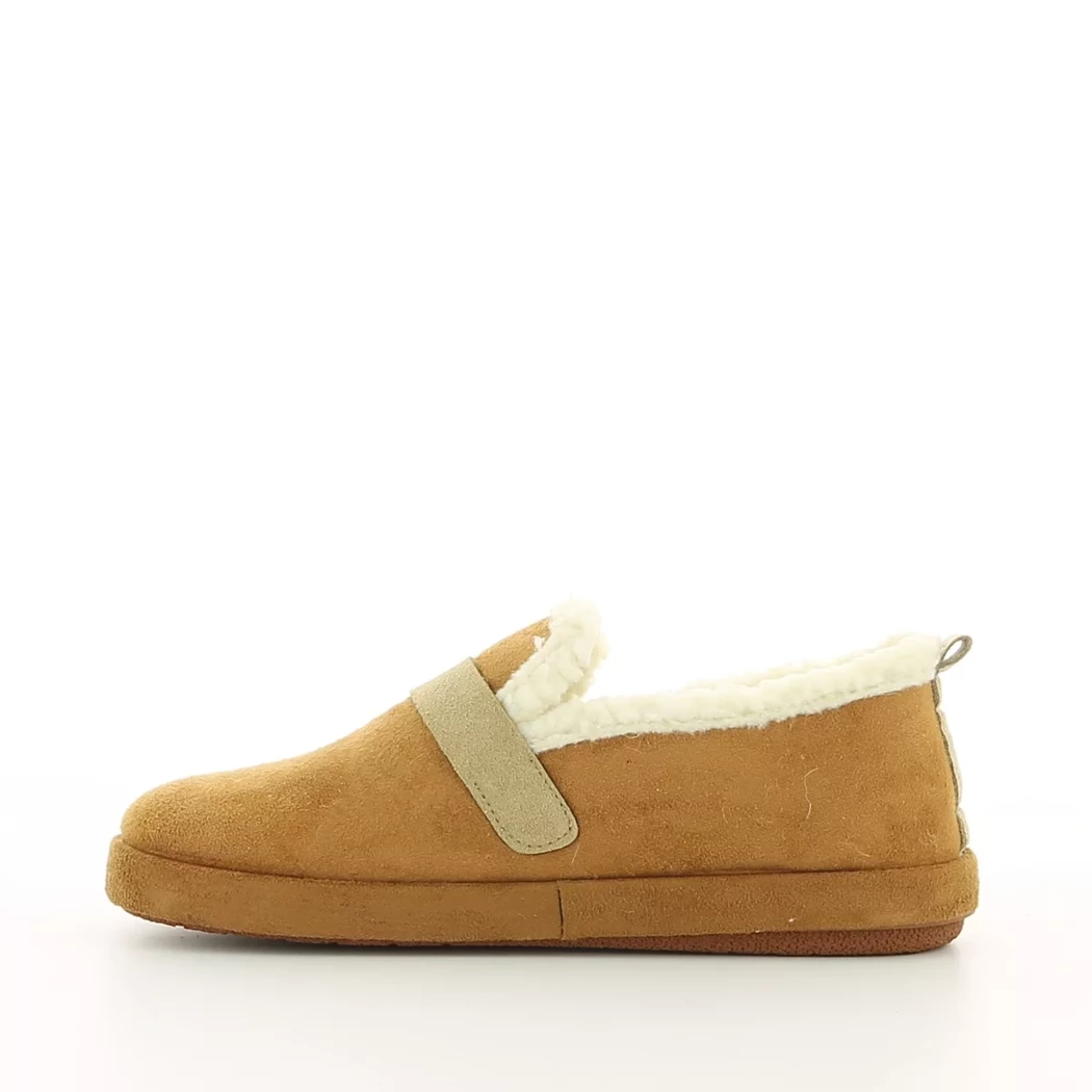 Image (4) de la chaussures OUF!... - Pantoufles et Chaussons Cuir naturel / Cognac en Textile