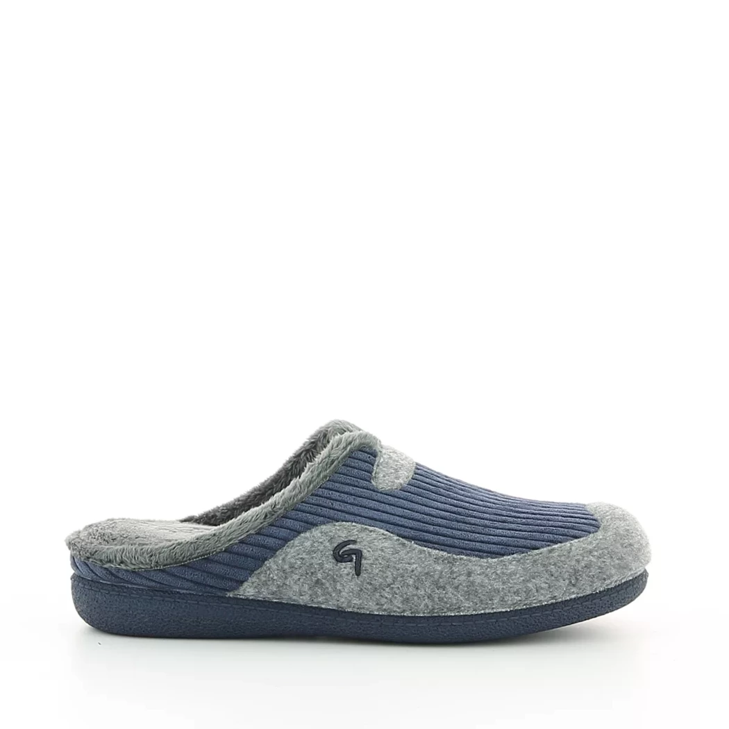 Image (2) de la chaussures Garzon - Pantoufles et Chaussons Bleu en Textile