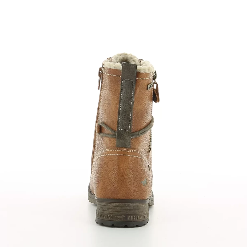 Image (3) de la chaussures Mustang - Bottines Cuir naturel / Cognac en Cuir synthétique