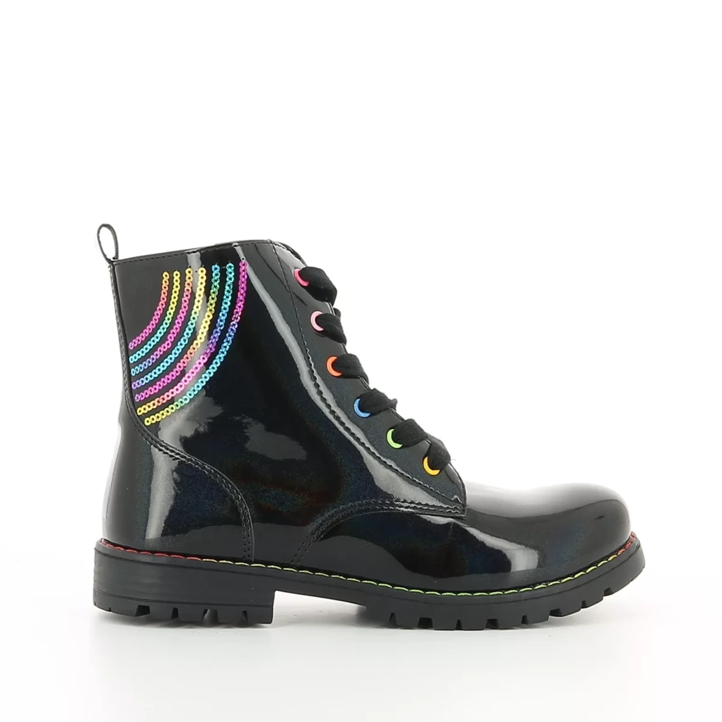 Image (2) de la chaussures Pretty Stories - Bottines Noir en Cuir synthétique