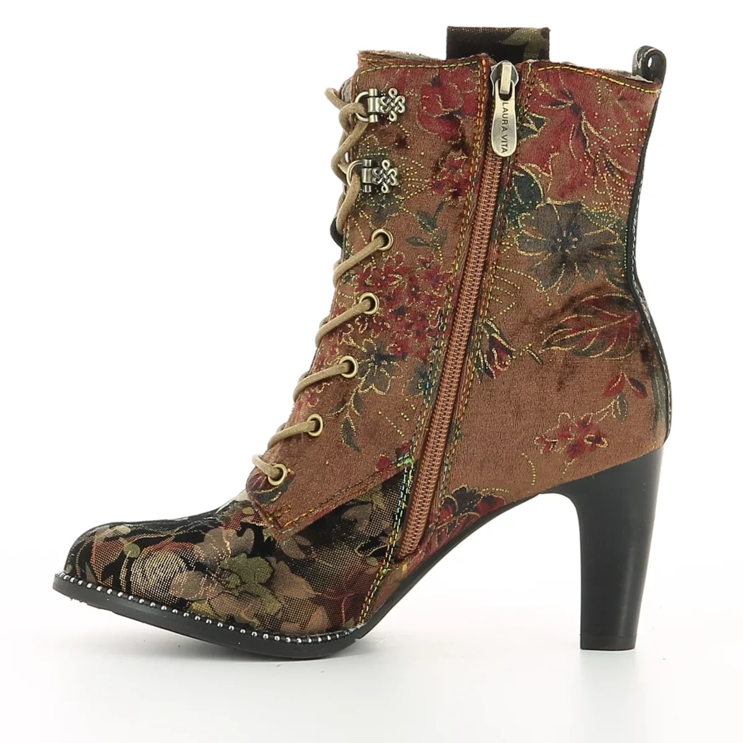 Image (4) de la chaussures Laura Vita - Bottines Cuir naturel / Cognac en Multi-Matières